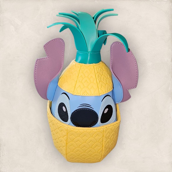 Loungefly Stitch Shoppe Lilo and Stitch Figural Pineapple Crossbody Bag - Picture 5 of 9